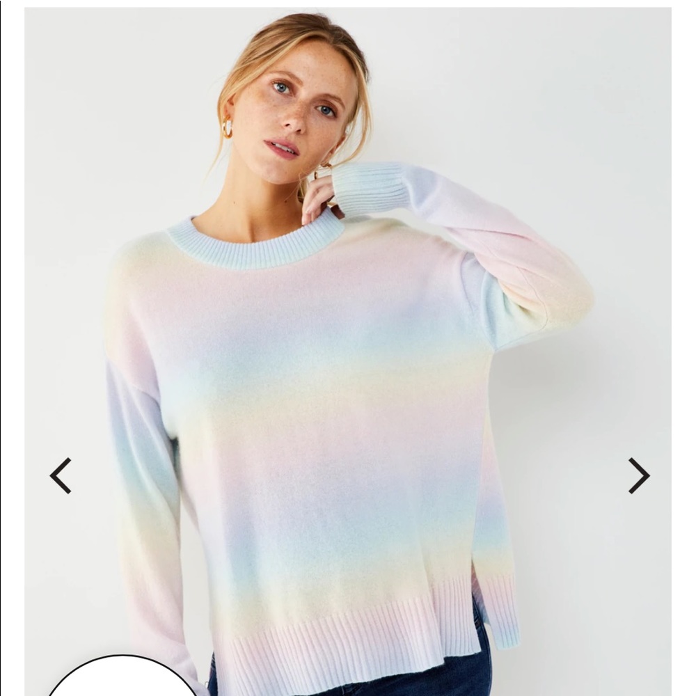Splendid rainbow sweater maternity size large new with tags
